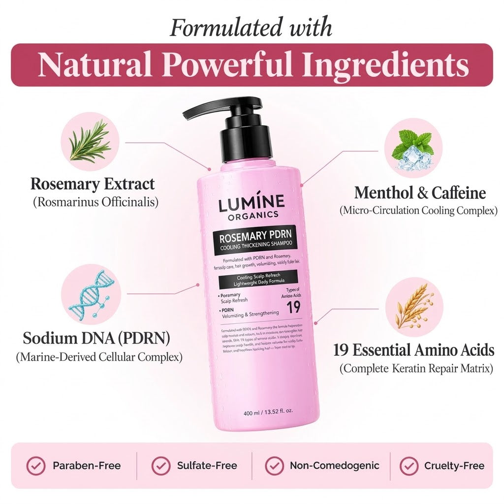 Rosemary PDRN Complex — Hair Thickening & Scalp Revival Shampoo