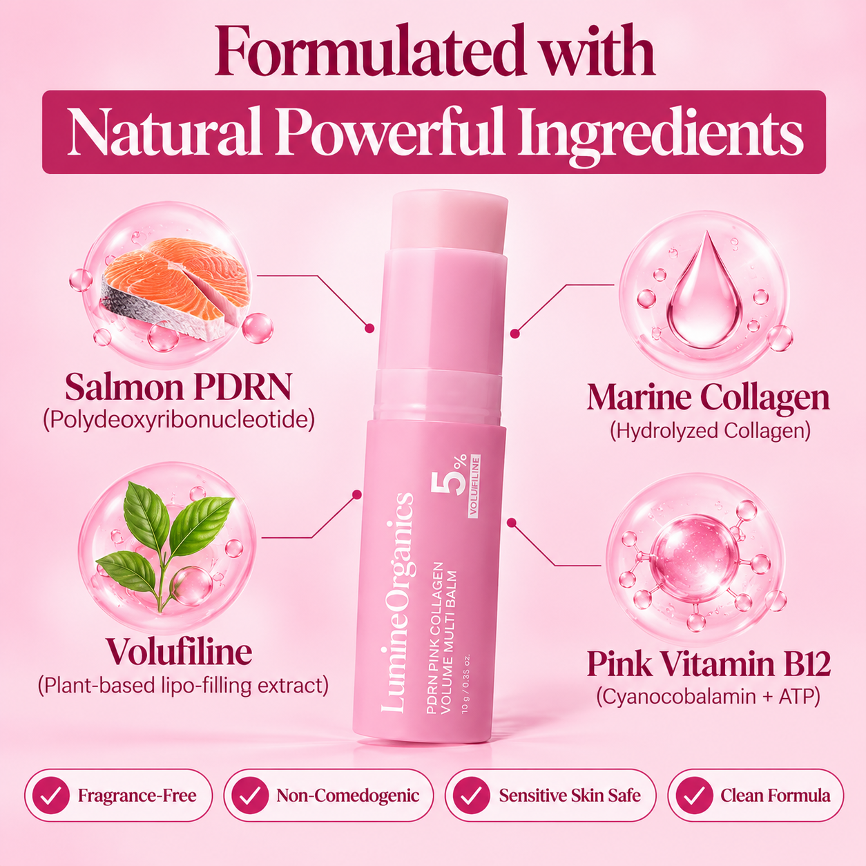PDRN Pink Collagen Multi-Stick — Volume Restore & Plumping Balm