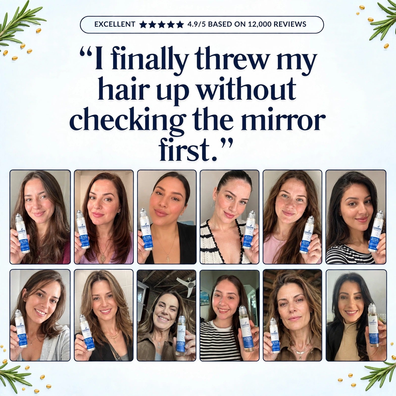 Hair Growth Serum Roll-On — Follicle Reactivation & Density Support