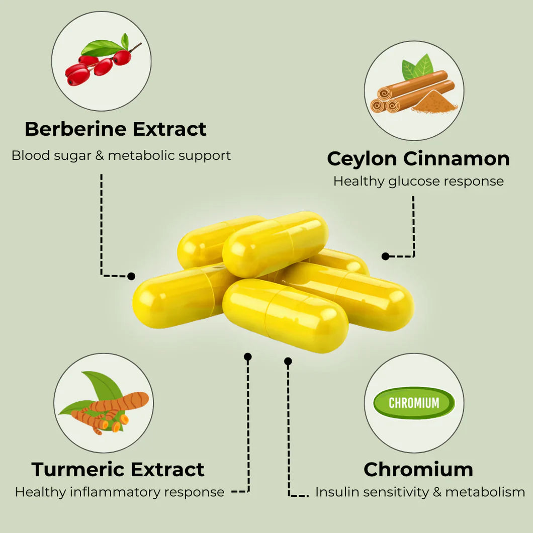 Berberine Complex 4-in-1 — Metabolic & Appetite Support Capsules