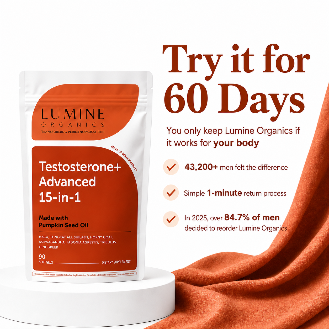 Testosterone+ Advanced — Men's Hormone & Vitality Support