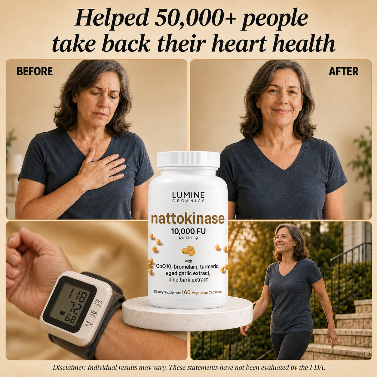 Nattokinase 10,000 FU — Advanced Circulation & Heart Health