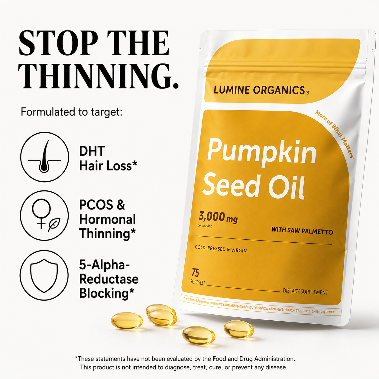 Saw Palmetto Complex — DHT & Hair Support