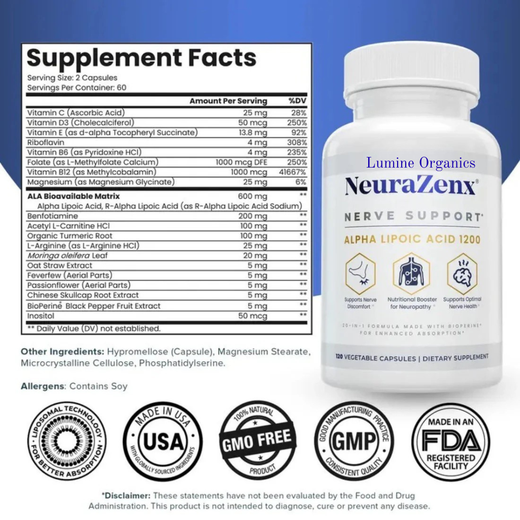 Neurazenx ️Nerve Support & Peripheral Neuropathy Capsules