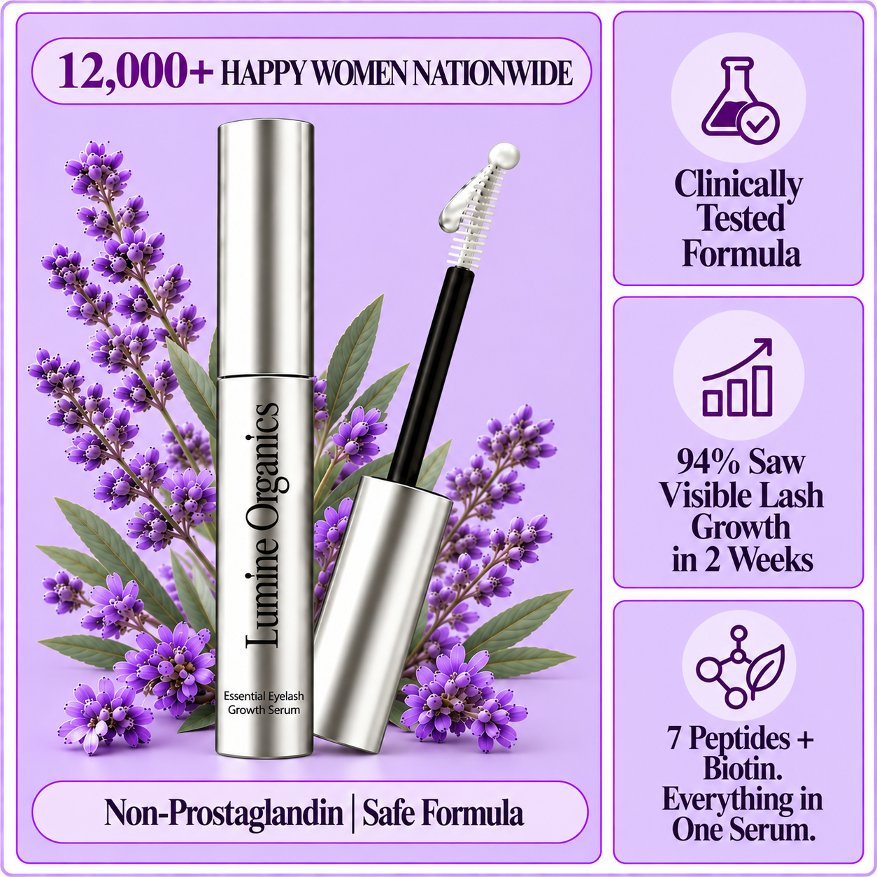 Peptide Eyelash Serum — Lash Growth Formula