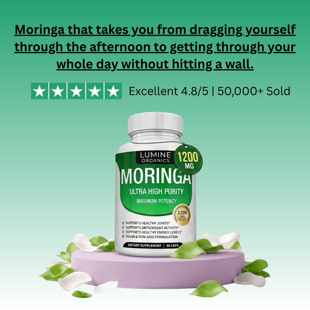Moringa Oleifera 1200mg — Natural Energy & Fatigue Support...