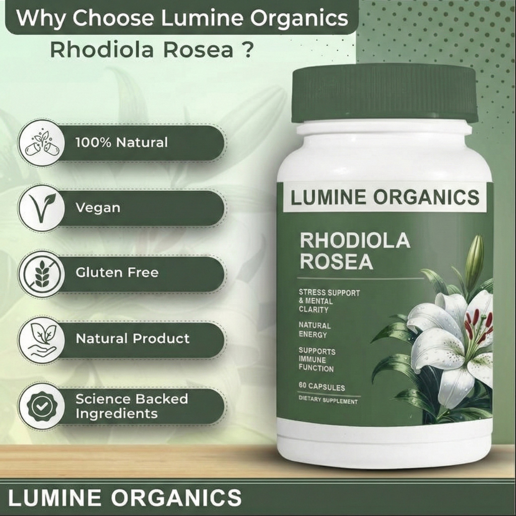 Rhodiola Rosea – Stress & Cognitive Support Capsules