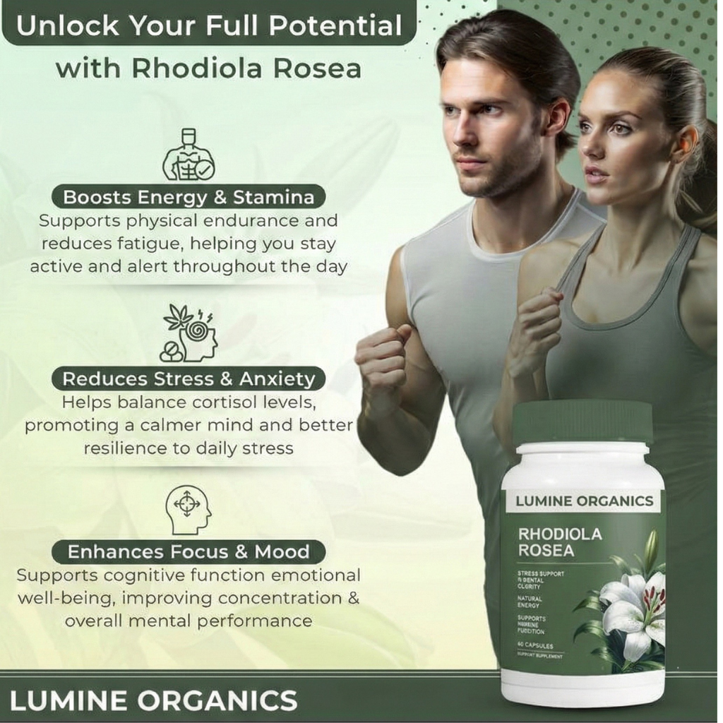 Rhodiola Rosea – Stress & Cognitive Support Capsules