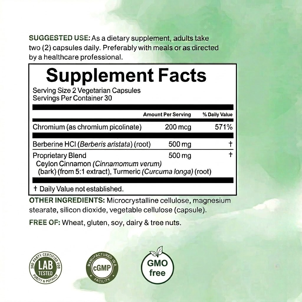Berberine Complex 4-in-1 — Metabolic & Appetite Support Capsules