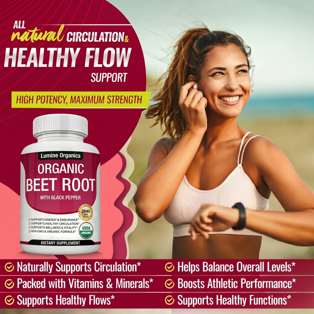 Beet Root Capsules — Blood Pressure Support