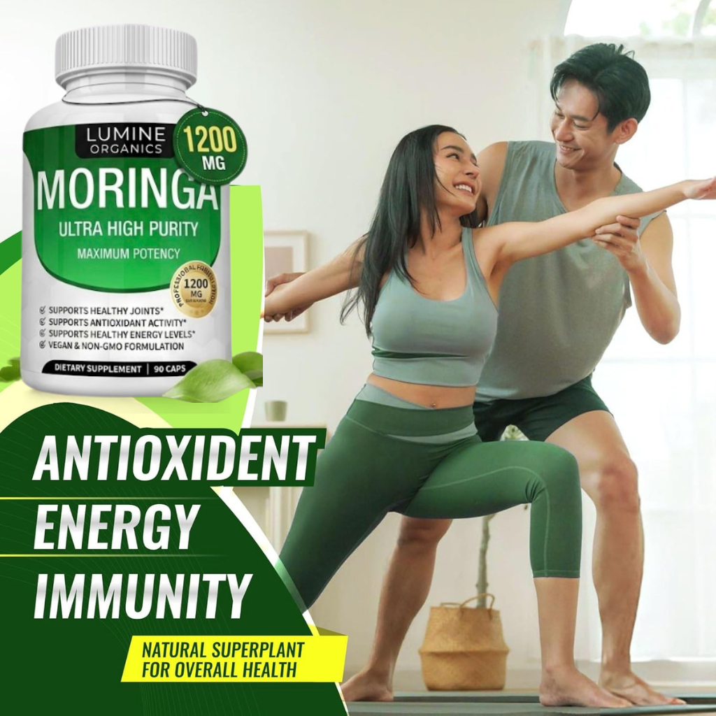 Moringa Oleifera 1200mg — Natural Energy & Fatigue Support...