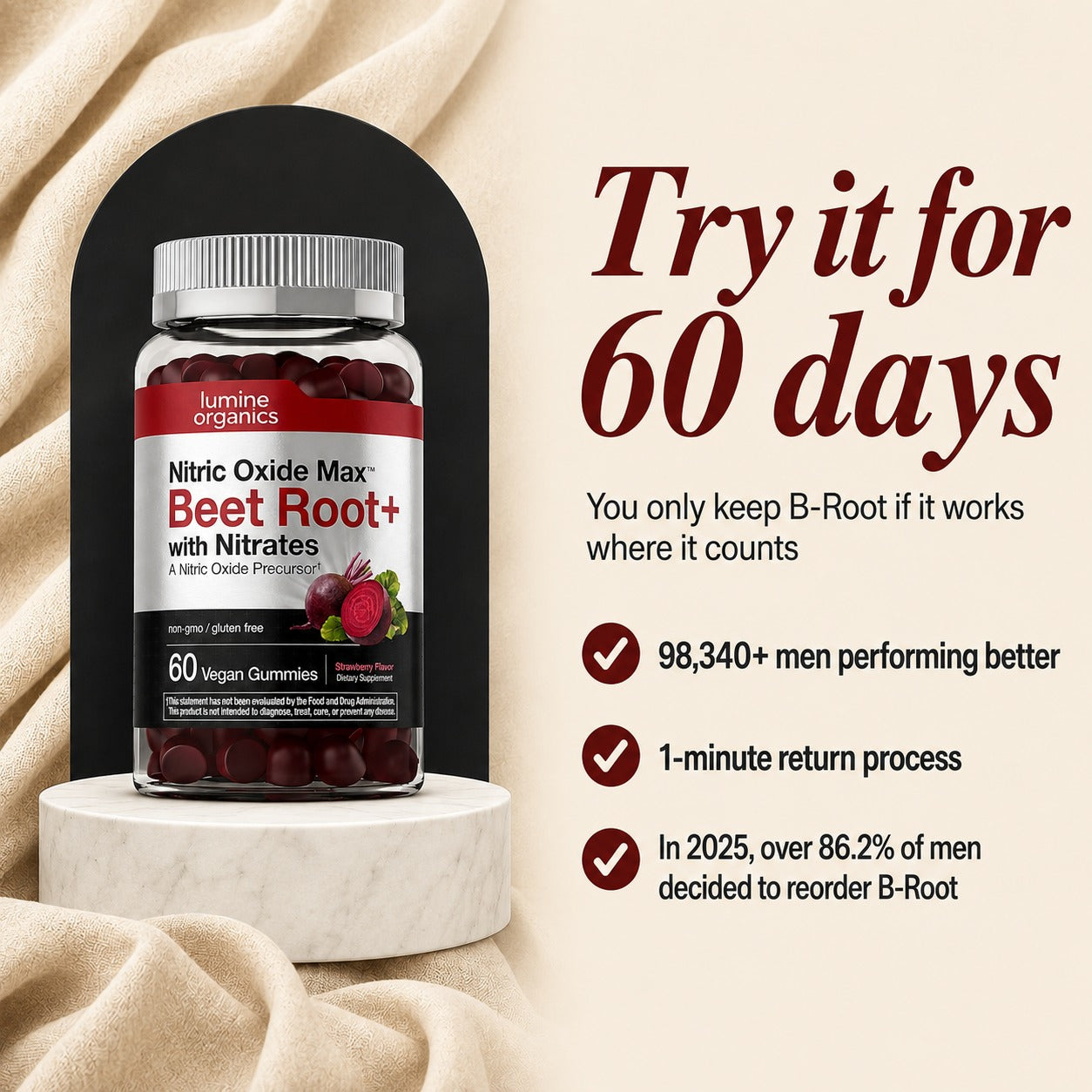 Nitric Oxide Gummies — Blood Flow & Performance Support