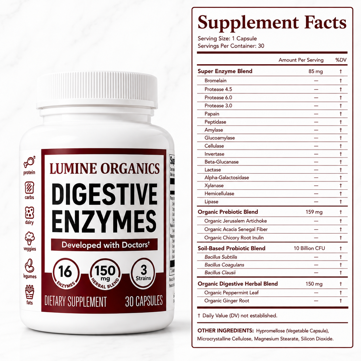 Digestive Enzymes 3-in-1 — Bloating & Digestion Support