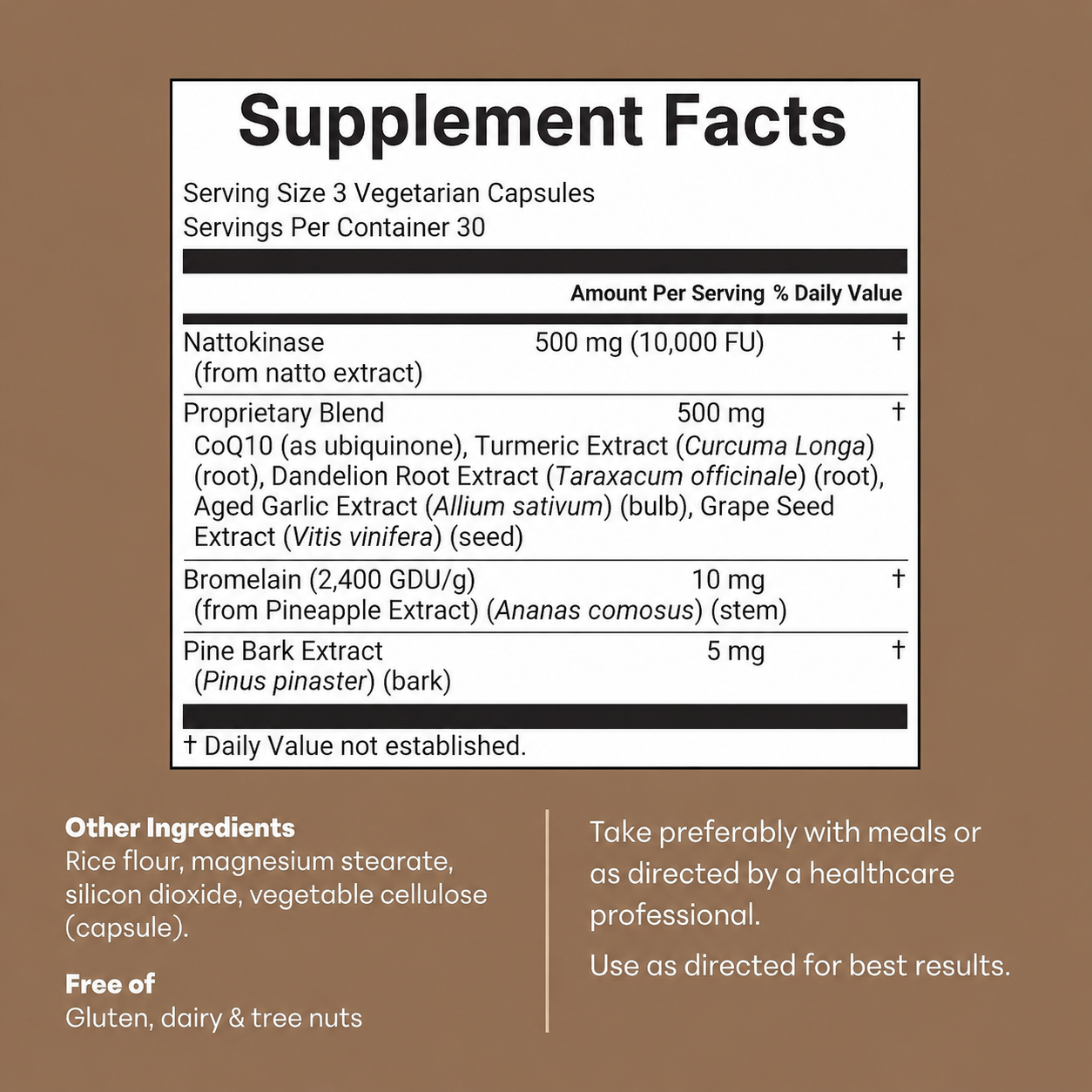Nattokinase 10,000 FU — Advanced Circulation & Heart Health