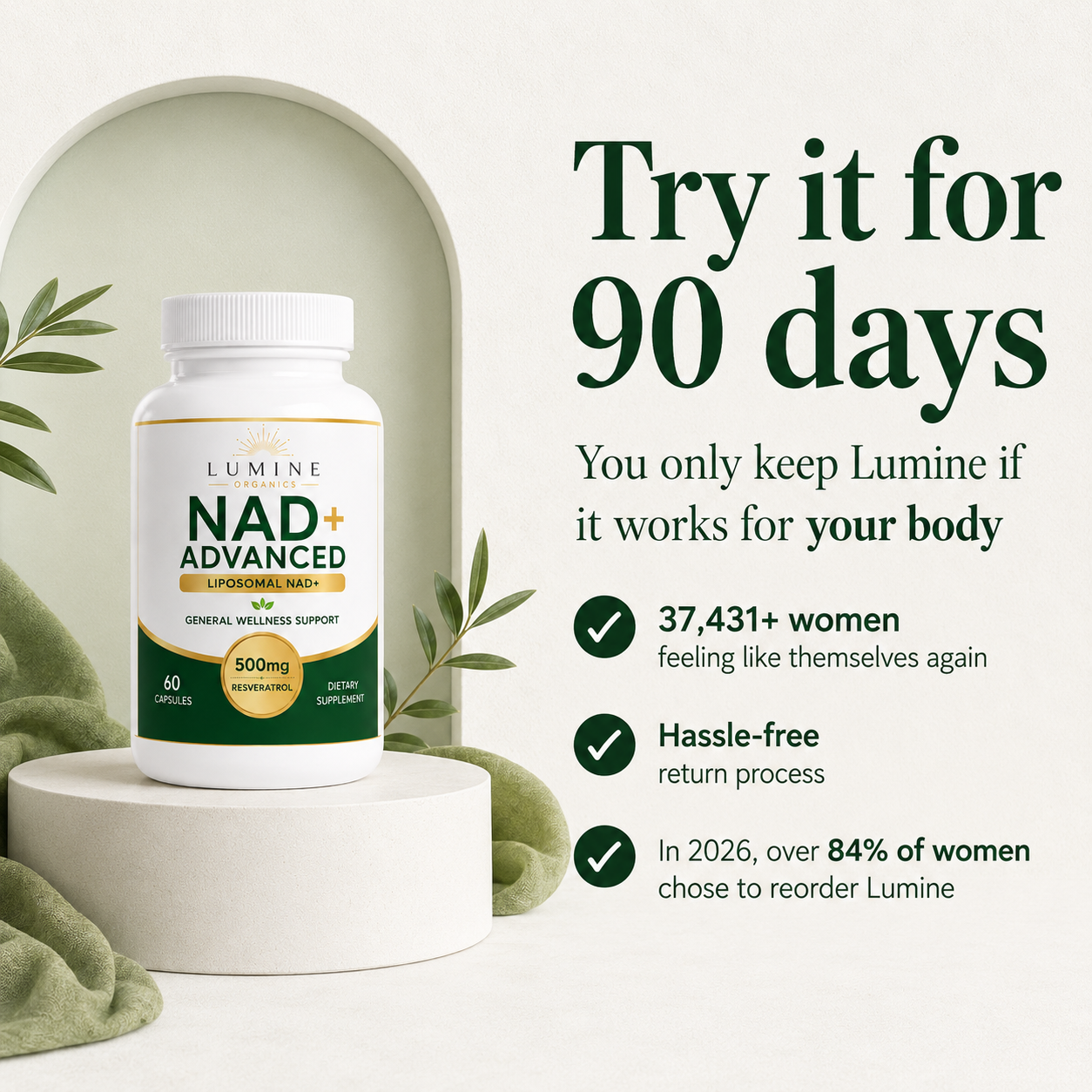NAD+ Advanced - Anti Aging & Energy Support